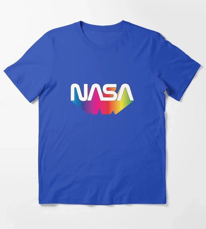 Nasa Rainbow T-Shirt Blue