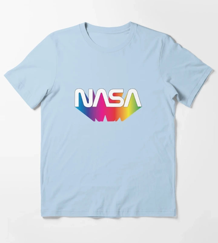 Nasa Rainbow T-Shirt Sky Blue