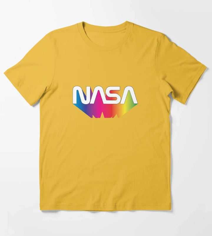 Nasa Rainbow T-Shirt Yellow