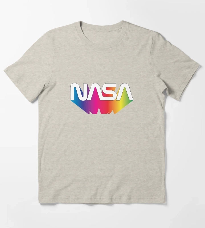Nasa Rainbow T-Shirt Cream