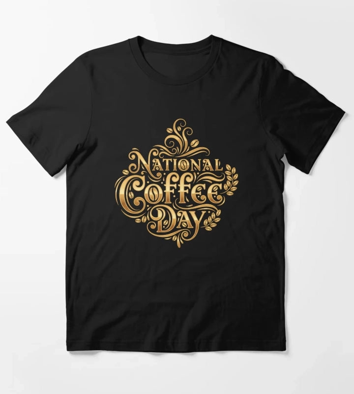 National Coffee Day Celebration Design T-Shirt