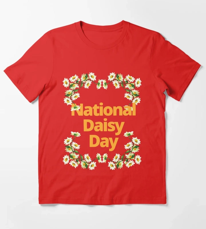 National Daisy Day T-Shirt Red