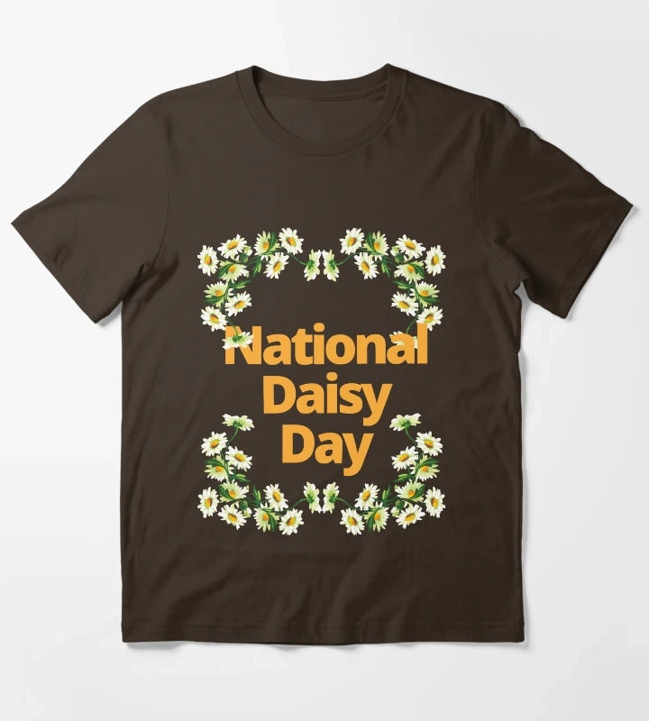 National Daisy Day T-Shirt Brown