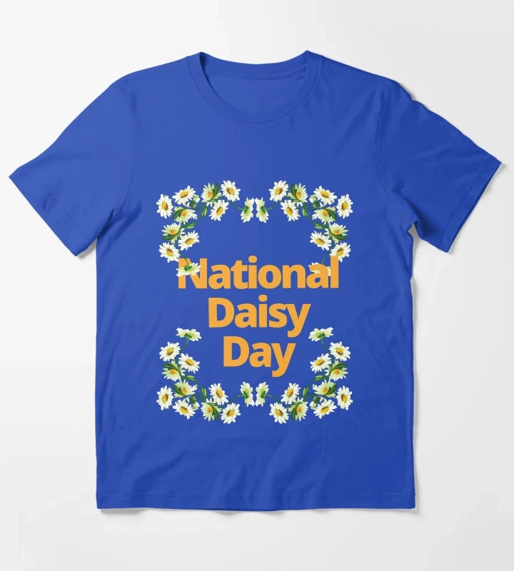 National Daisy Day T-Shirt Blue