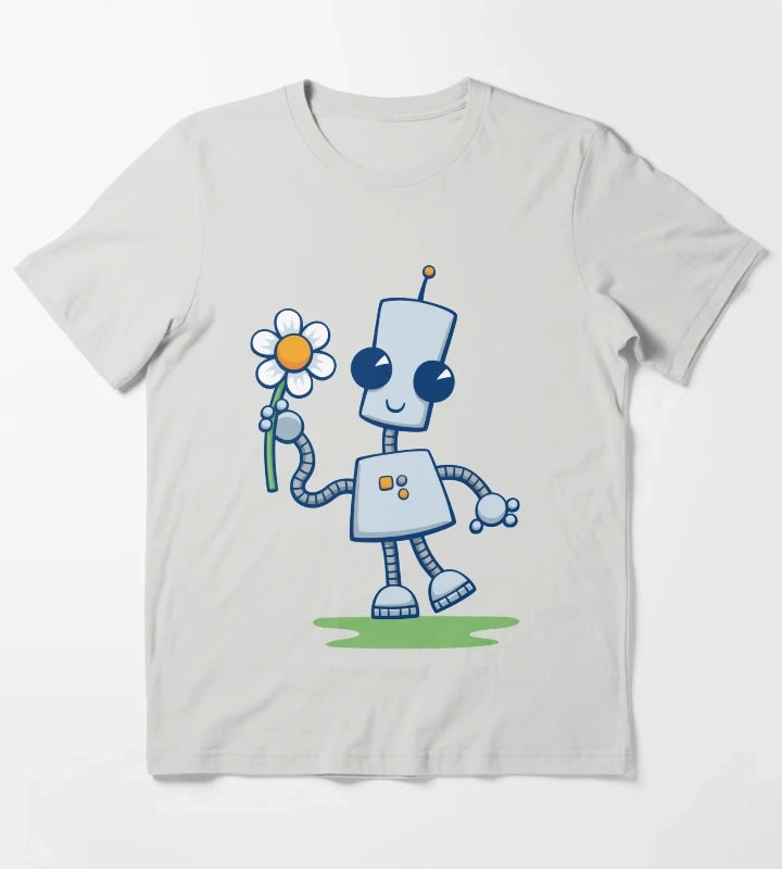 Neds Flower T-Shirt Light Grey
