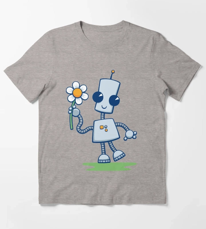 Neds Flower T-Shirt Heather Grey