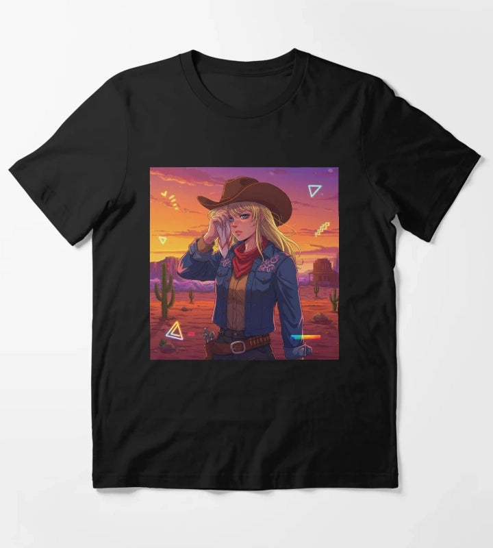 Neon Cowgirl Desert Dreams under the scorching heat T-Shirt