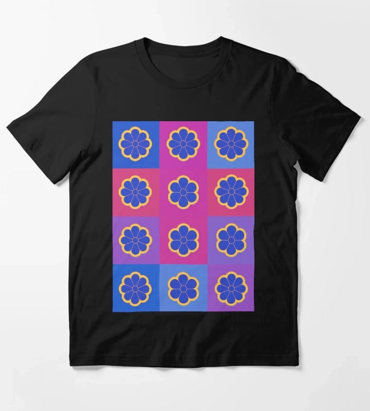 Neon Daisies on pink T-Shirt