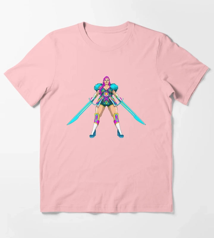 Neon Disco Queen T-Shirt Dark Grey