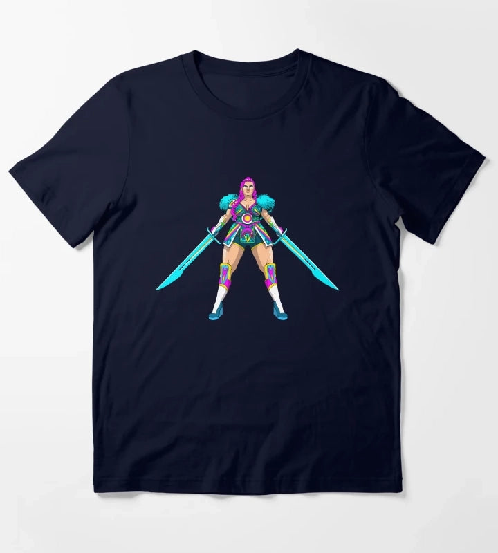 Neon Disco Queen T-Shirt Navy