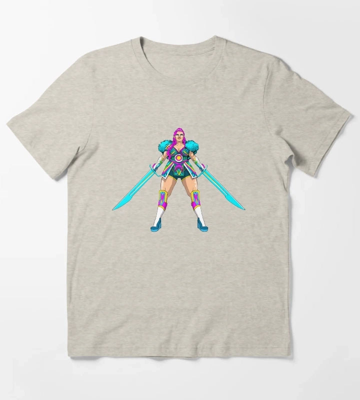 Neon Disco Queen T-Shirt Cream