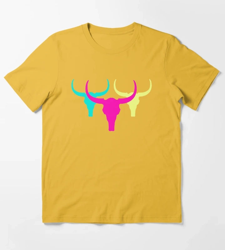 Neon Rancho Pattern T-Shirt Yellow