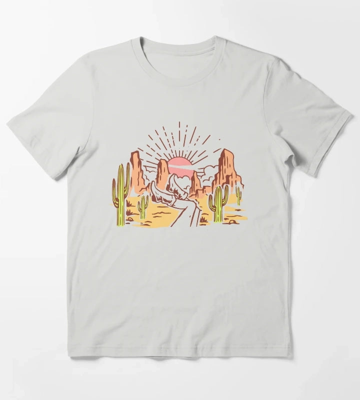 New Cowgirl In Town T-Shirt Light Grey
