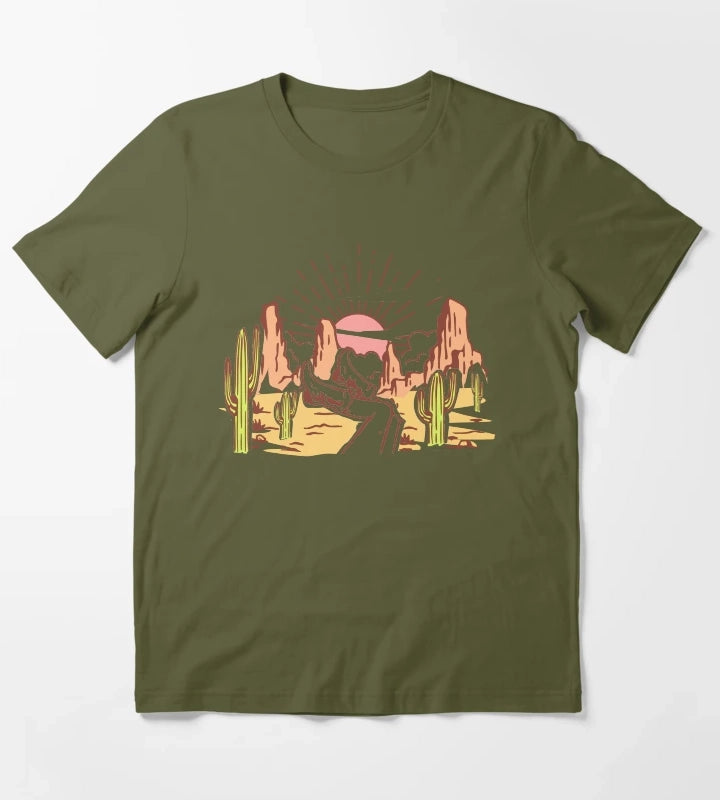 New Cowgirl In Town T-Shirt Olive Green