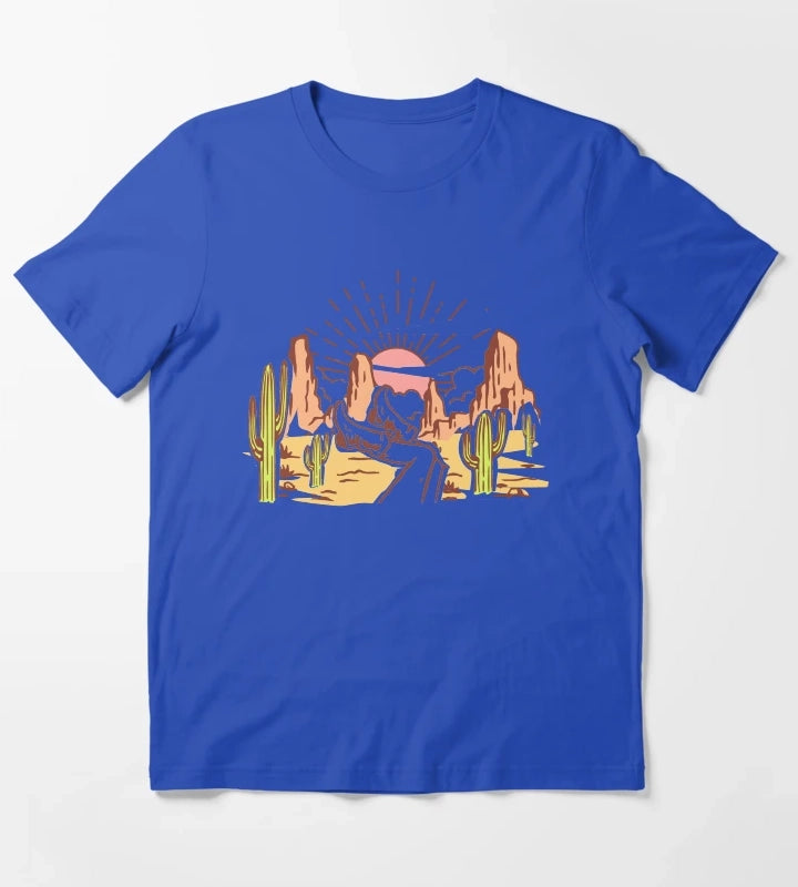 New Cowgirl In Town T-Shirt Blue