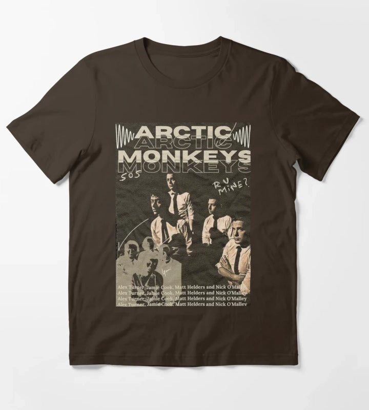 New Music Band T-Shirt Brown