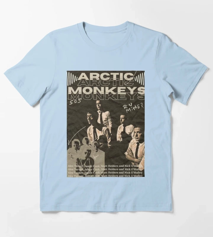 New Music Band T-Shirt Sky Blue