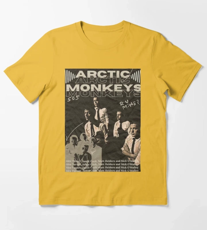 New Music Band T-Shirt Yellow