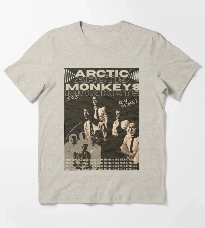 New Music Band T-Shirt Cream