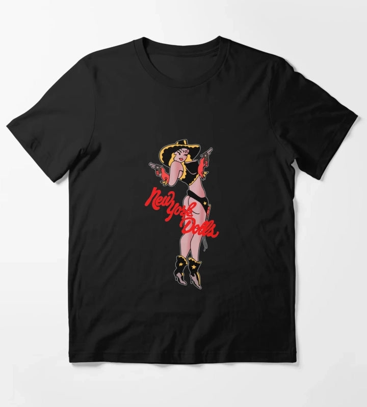 New York Dolls Cowgirl Shirt Sticker Hoodie Mask T-Shirt