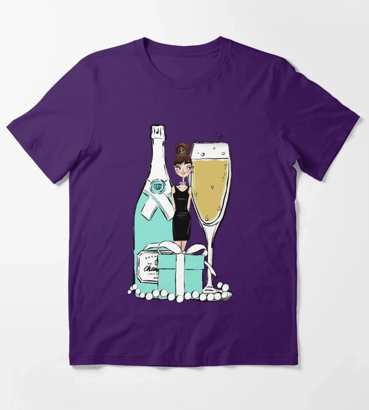 New York Lady T-Shirt Purple