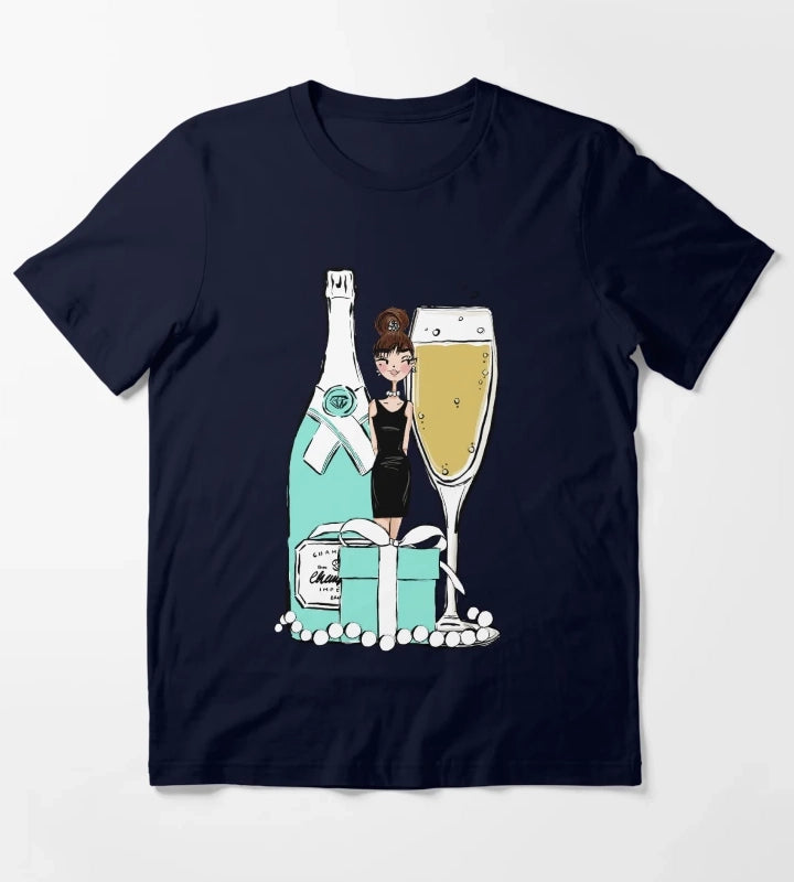 New York Lady T-Shirt Navy