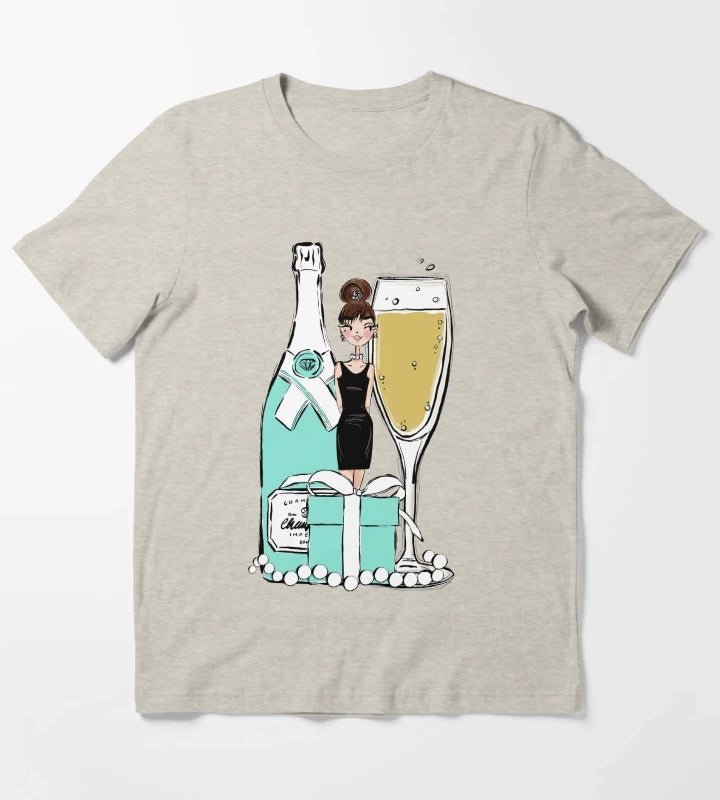 New York Lady T-Shirt Cream