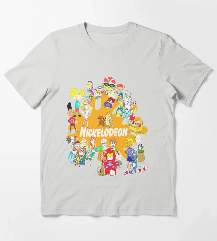 Nickelodeon 90s Nick T-Shirt Light Grey