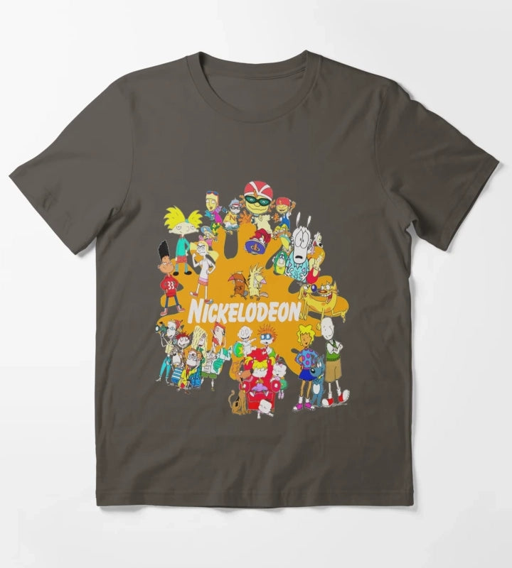 Nickelodeon 90s Nick T-Shirt Dark Grey