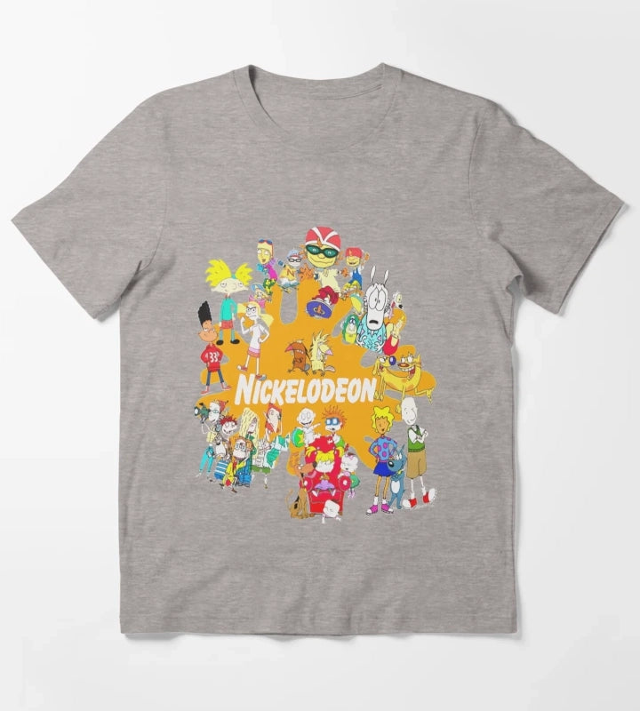 Nickelodeon 90s Nick T-Shirt Heather Grey