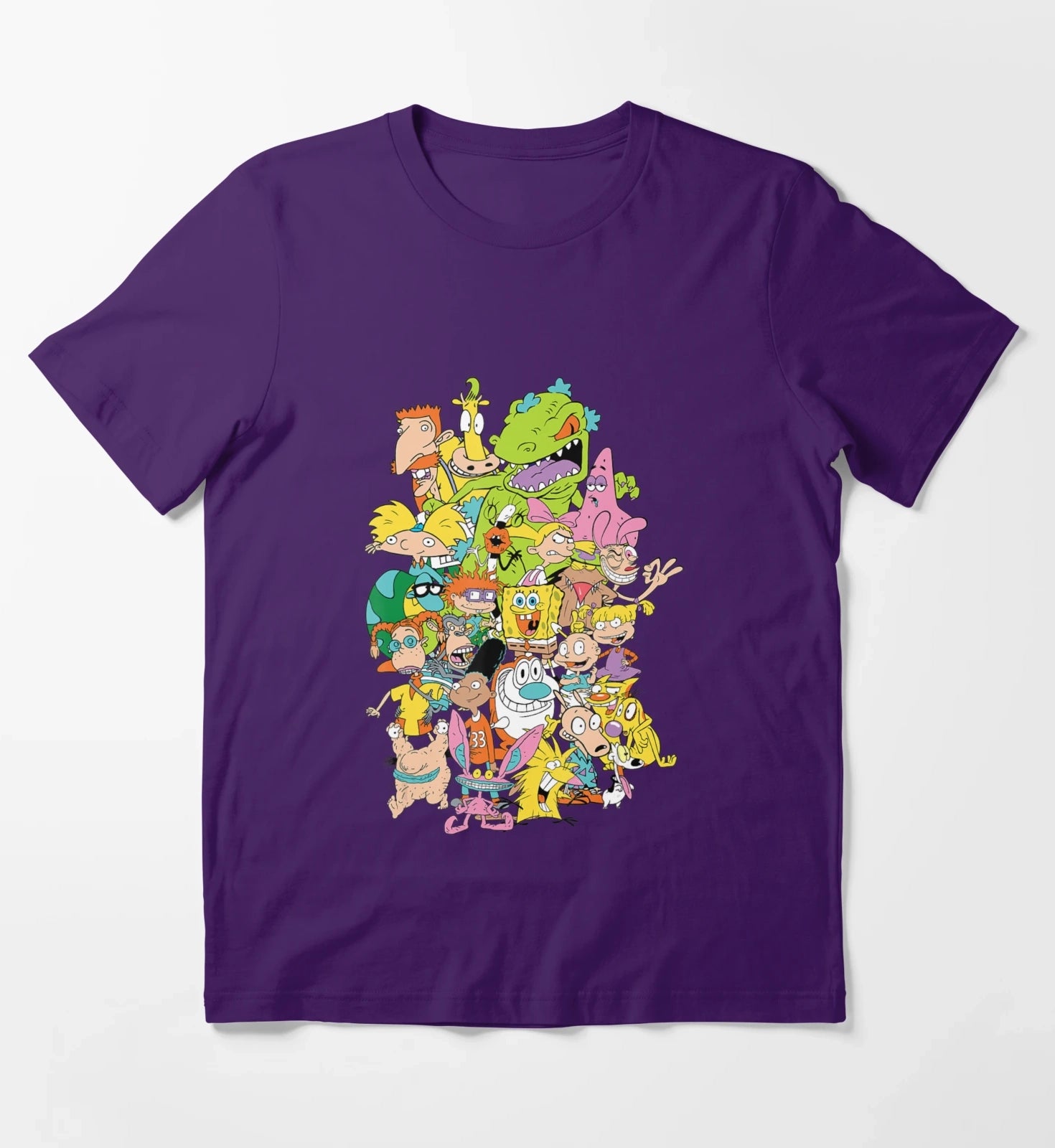 Nickelodeon Complete Nick 90S Throwback Character T-Shirt Purple