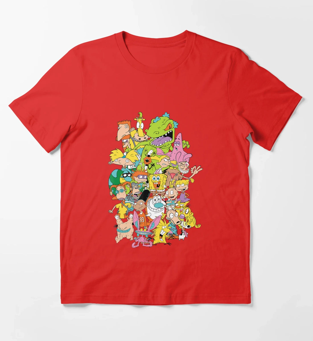 Nickelodeon Complete Nick 90S Throwback Character T-Shirt Red