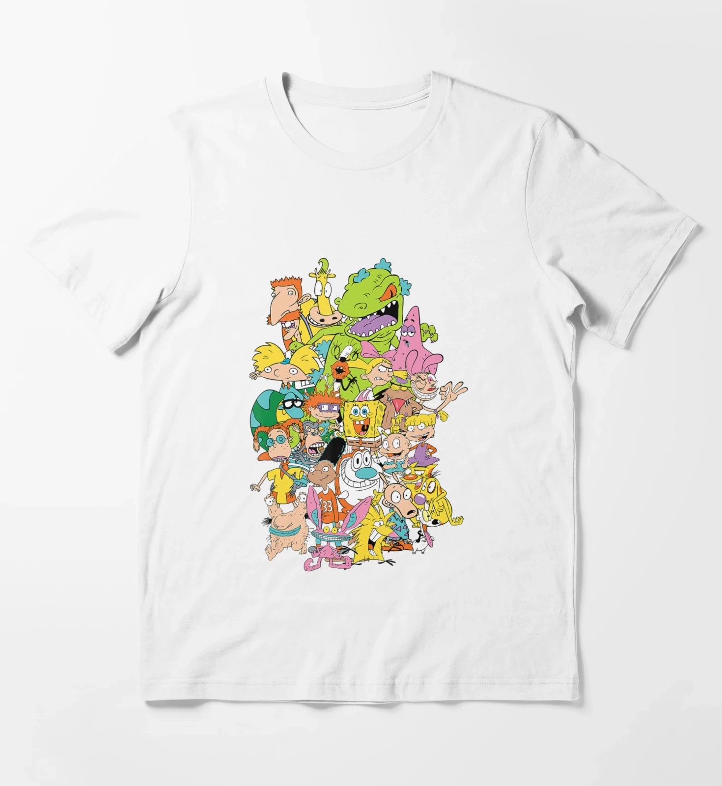 Nickelodeon Complete Nick 90S Throwback Character T-Shirt White