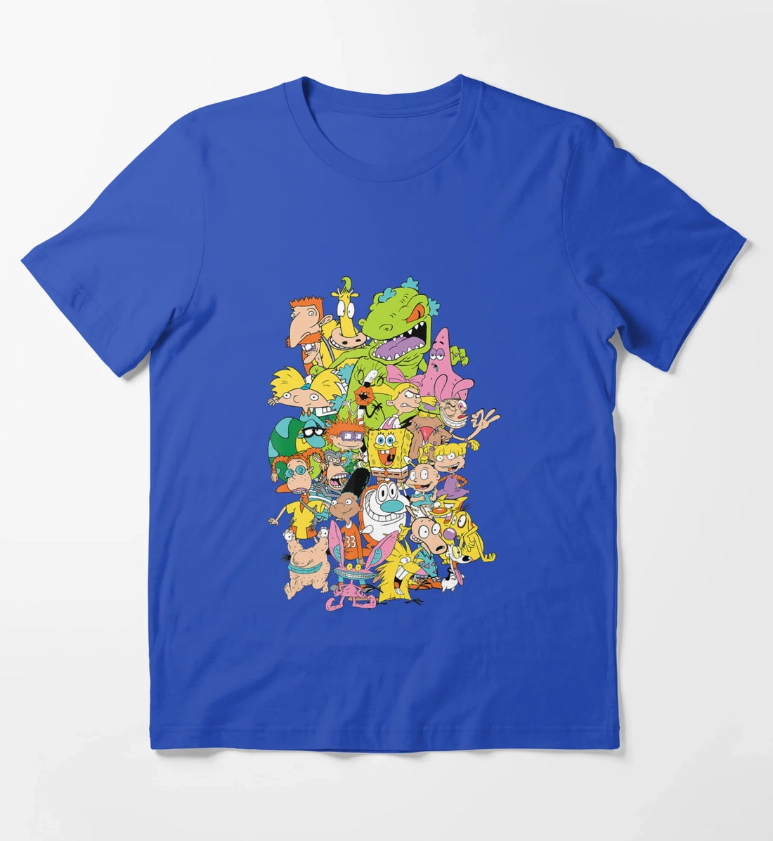Nickelodeon Complete Nick 90S Throwback Character T-Shirt Blue