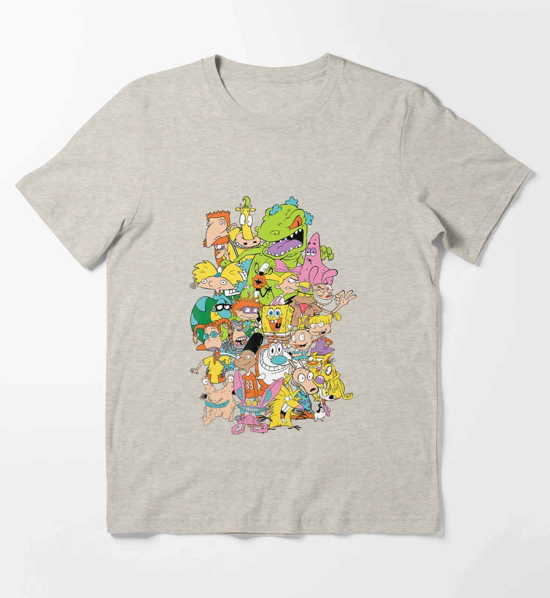 Nickelodeon Complete Nick 90S Throwback Character T-Shirt Cream