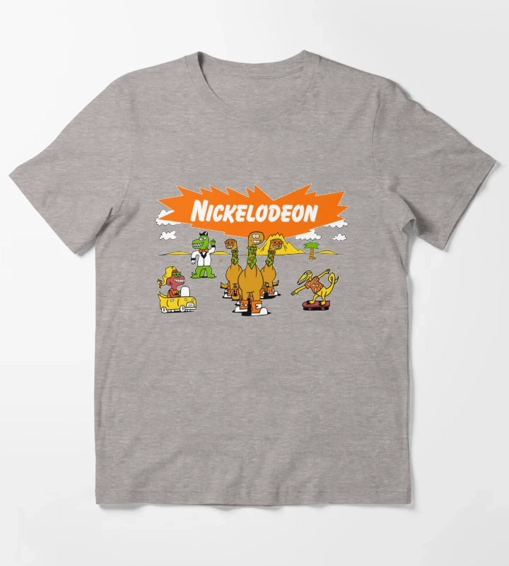 Nickelodeon Do Wop Dinosaurs T-Shirt Heather Grey