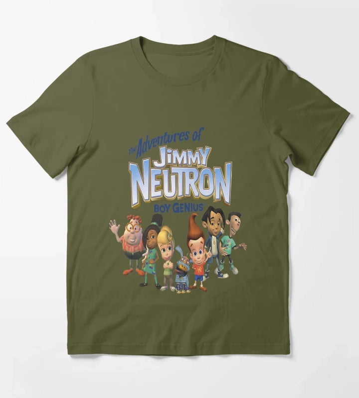 Nickelodeon Jimmy Neutron T-Shirt Olive Green