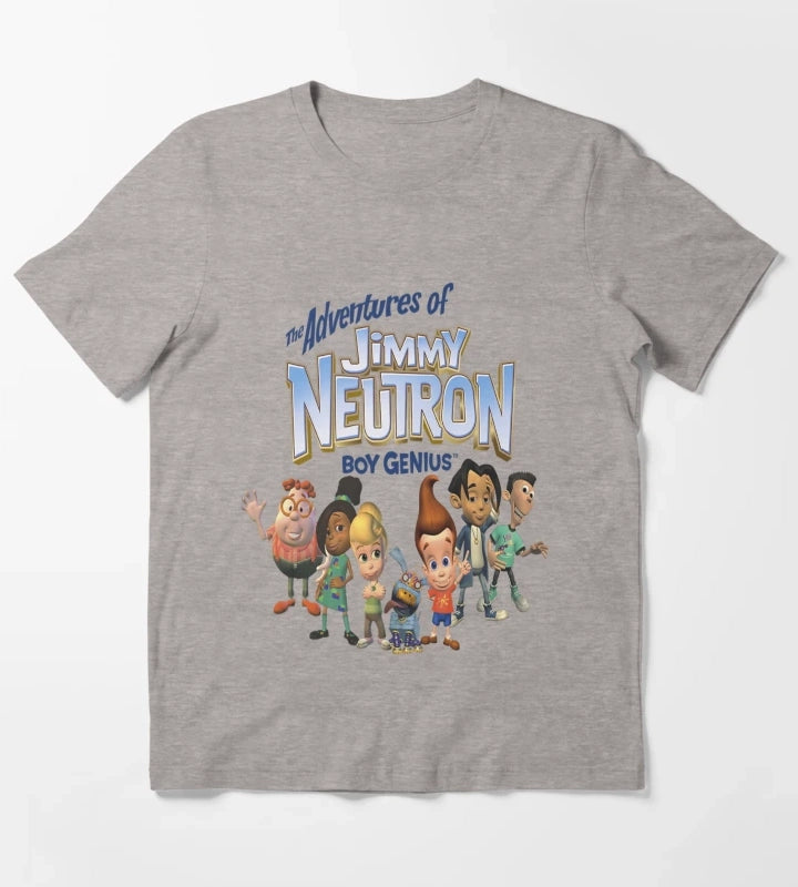 Nickelodeon Jimmy Neutron T-Shirt Heather Grey