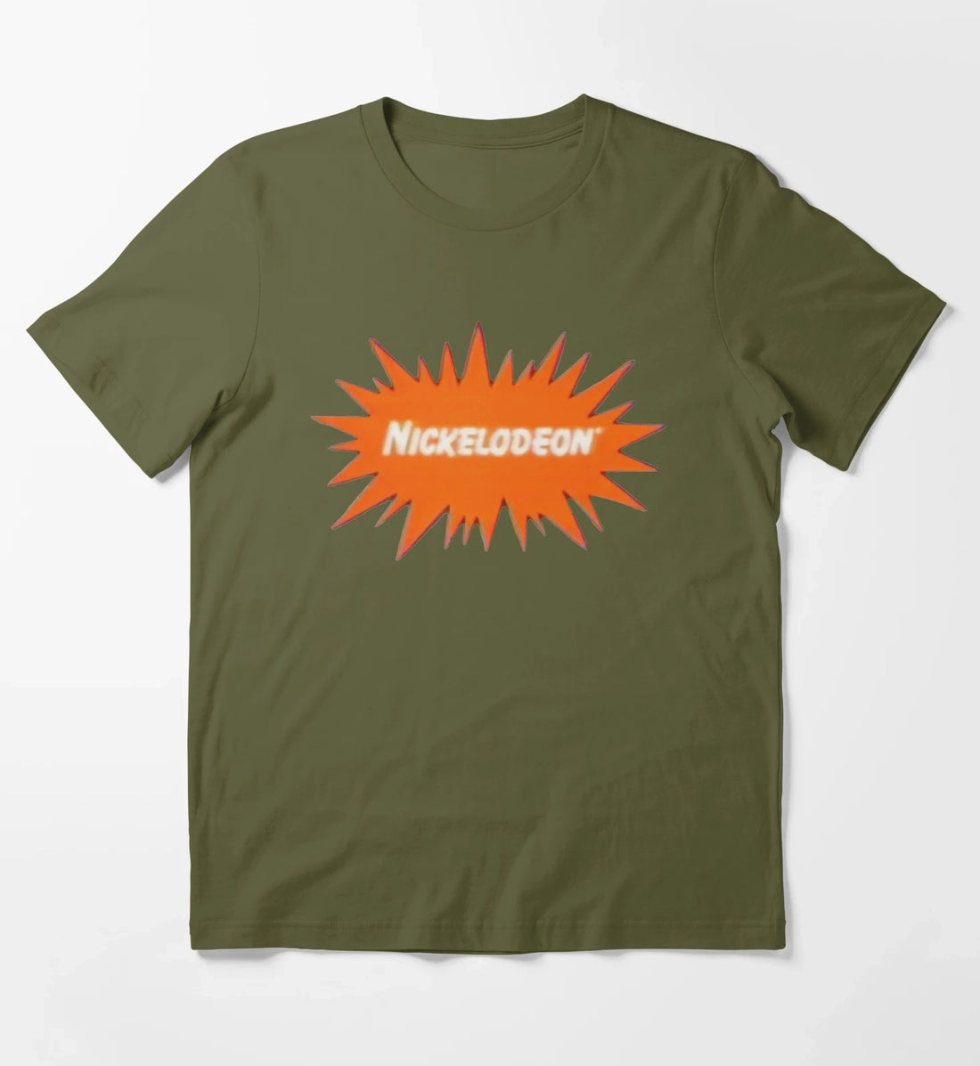 Nickelodeon Old School Logo T-Shirt Olive Green