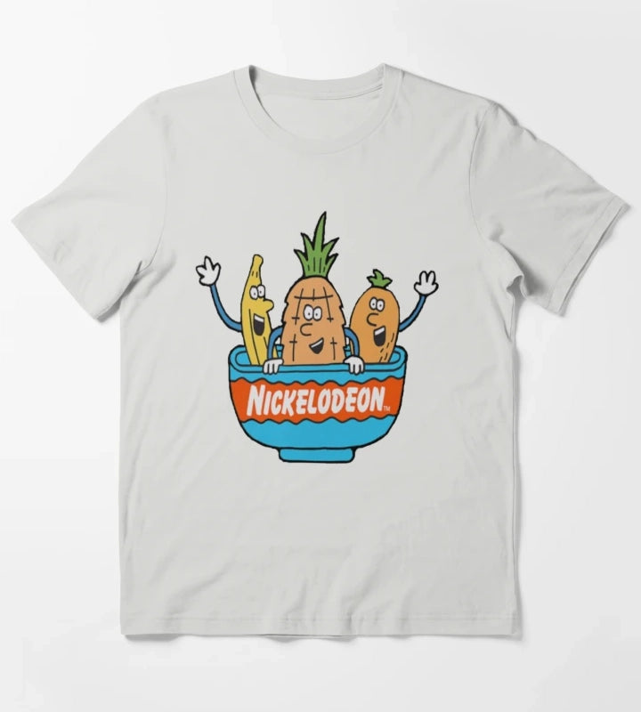 Nickelodeon Orange You Glad Fruits T-Shirt Light Grey