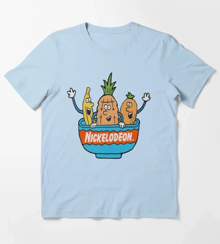 Nickelodeon Orange You Glad Fruits T-Shirt Sky Blue