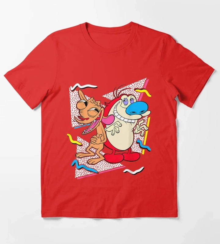 Nickelodeon Ren And Stimpy T-Shirt Red