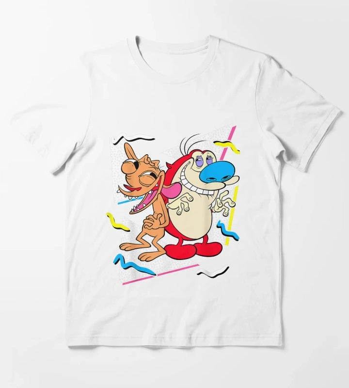 Nickelodeon Ren And Stimpy T-Shirt White