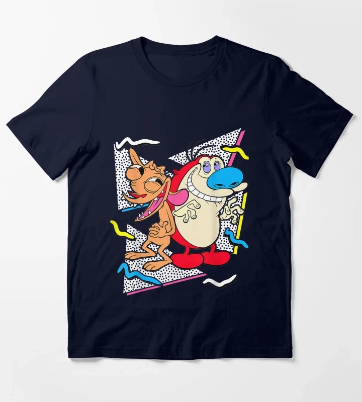 Nickelodeon Ren And Stimpy T-Shirt Navy