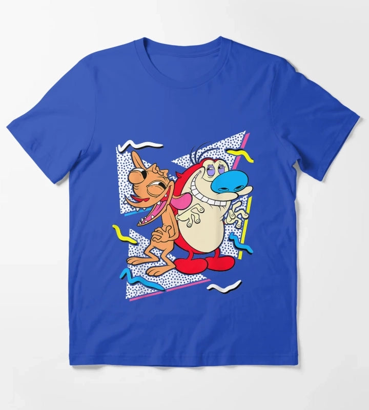 Nickelodeon Ren And Stimpy T-Shirt Blue