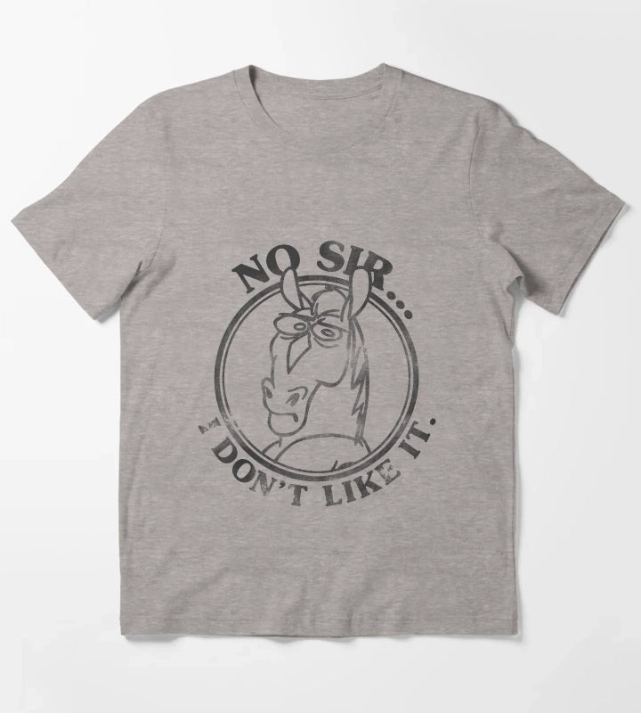 Nickelodeon Ren Stimpy Mr Horse Dont Like It T-Shirt Heather Grey