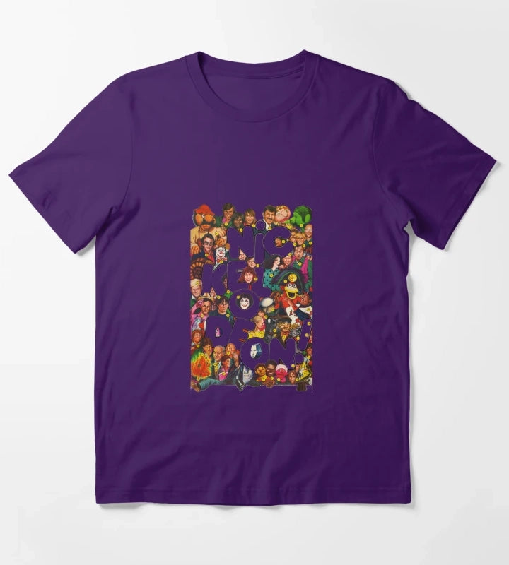 Nickelodeon Retro 80s Collage T-Shirt Purple