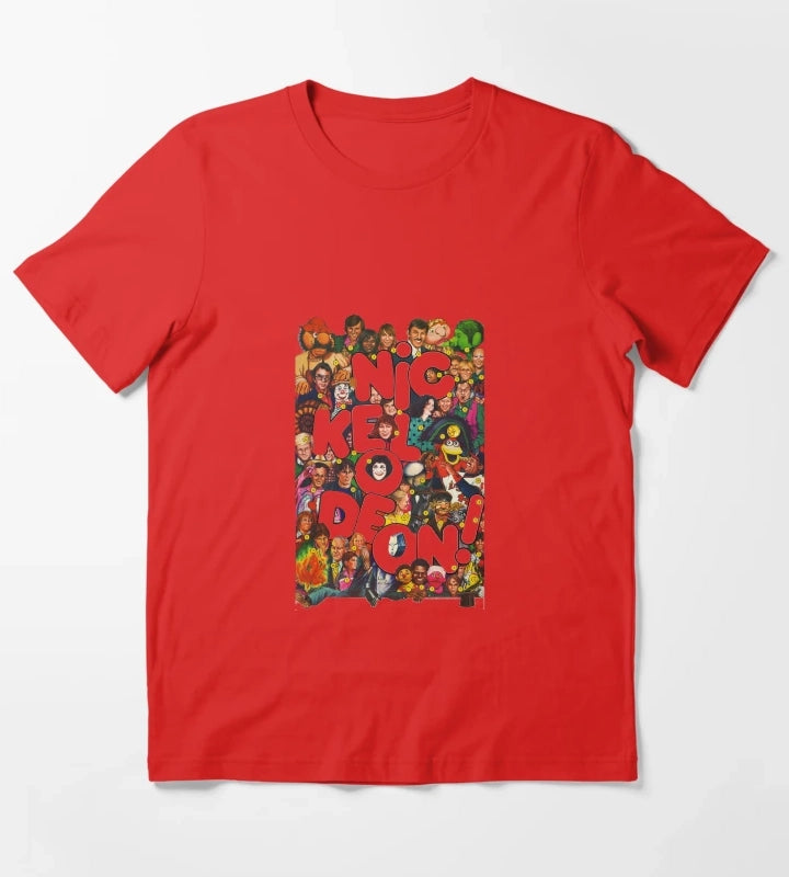 Nickelodeon Retro 80s Collage T-Shirt Red