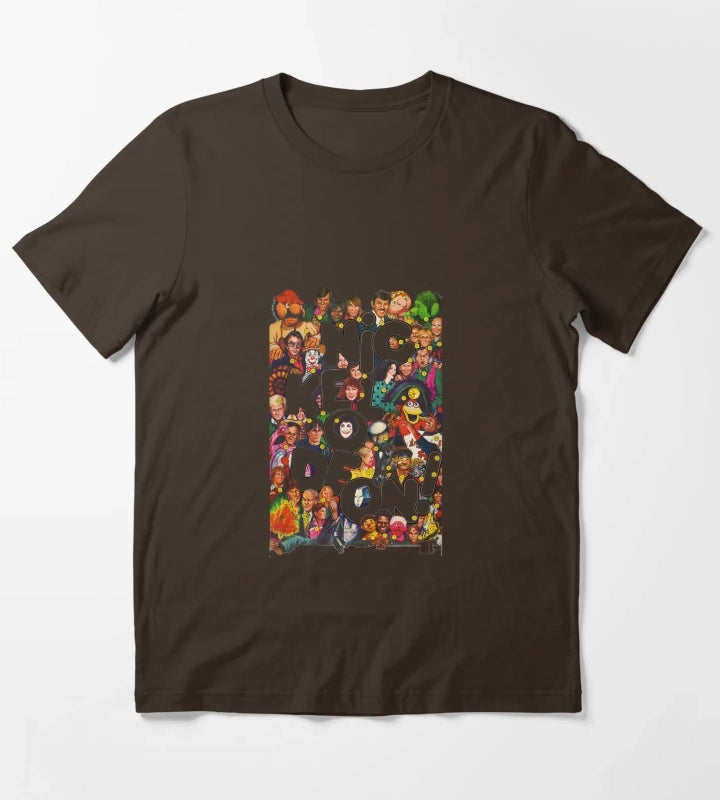 Nickelodeon Retro 80s Collage T-Shirt Brown