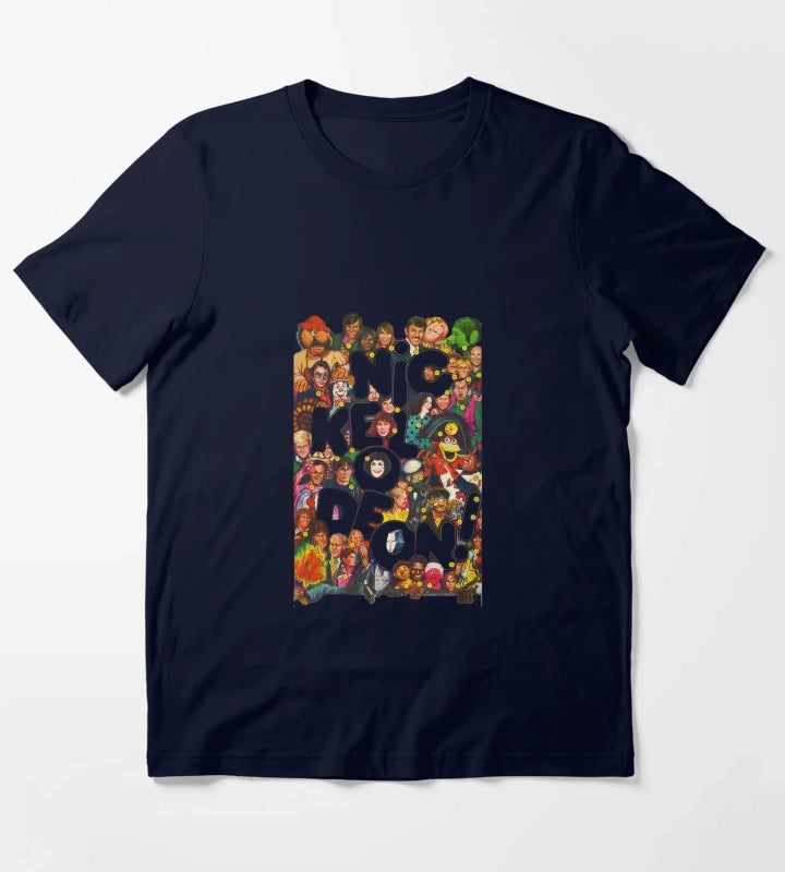 Nickelodeon Retro 80s Collage T-Shirt Navy